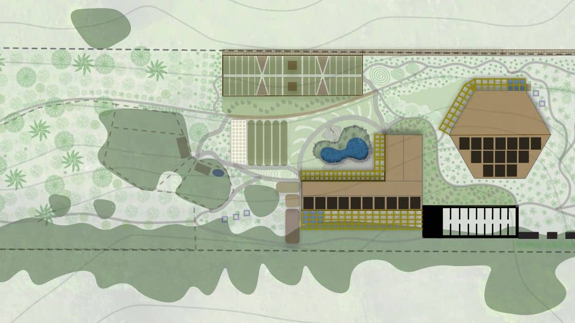 Permaculture site design plan