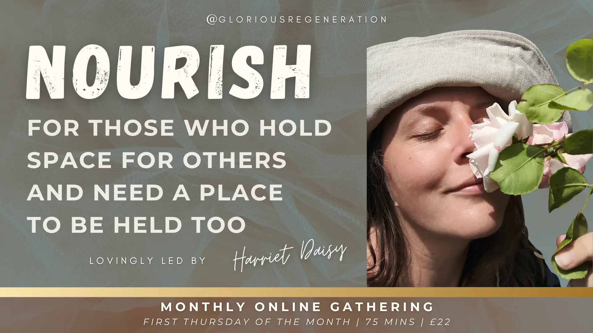 Nourish — a monthly online gathering with Harriet